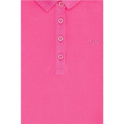Kız Çocuk Pembe Basic Polo Yaka Tişört