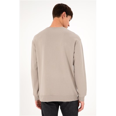 Erkek Taş Basic Sweatshirt