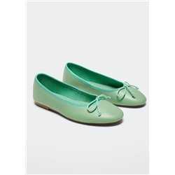 Bailarina piel lazo -  Mujer | MANGO OUTLET Melilla