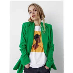 Übergroßes bedrucktes T-Shirt