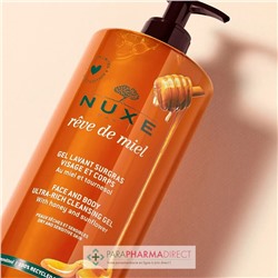 Nuxe Rêve de Miel Gel Lavant Surgras Visage et Corps 750ml
