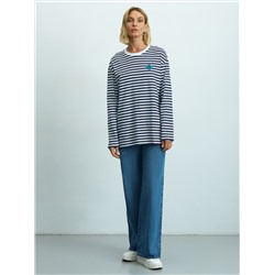 Женский oversize лонгслив из 100% хлопка