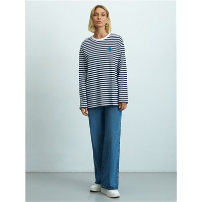 Женский oversize лонгслив из 100% хлопка