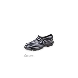 Sloggers Women's Zebra Black/White Clog