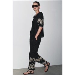 ZW COLLECTION EMBROIDERED CULOTTES