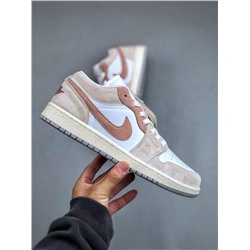 Кроссовки для баскетбола NK AIR JORDA*N 1 low "light bonearchaeo brown" 1 поколения, классические, в стиле ретро,