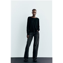 FINE KNIT FOIL SWEATER