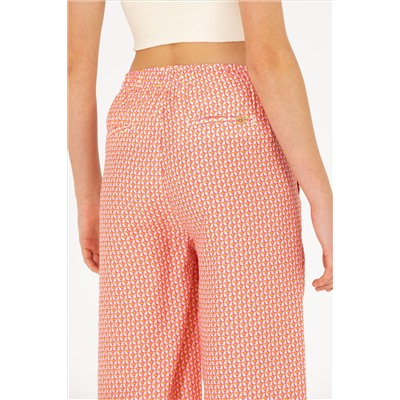 Kadın Fuşya Loose Relax Fit Pantolon