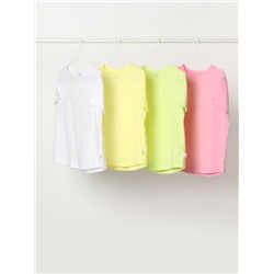 PACK OF 4 PLAIN SHORT SLEEVE T-SHIRTS