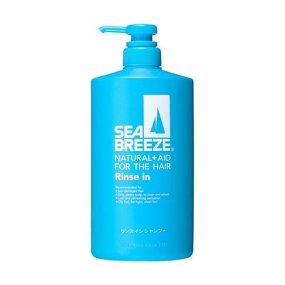 SHISEIDO Шампунь-кондиционер мужской для жирных волос SEA BREEZE аромат морской свежести дозатор 600мл