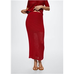 Falda punto calado -  Mujer | MANGO OUTLET Melilla