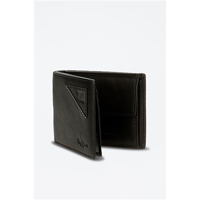 Cartera de piel Striking Negro