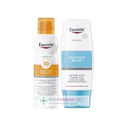 Eucerin Sun Protection Sensitive Protect SPF50 Brume Transparente 200ml + After Sun Sensitive Relief 150ml