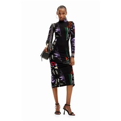 SPECIAL PRICES Vestido midi arty M. Christian Lacroix
