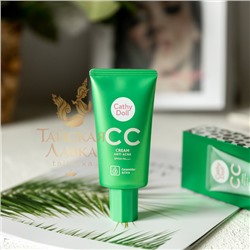 СС-КРЕМ ДЛЯ ЛИЦА «АНТИАКНЕ» С ЦЕРАМИДАМИ SPF50 PA+++ CATHY DOLL