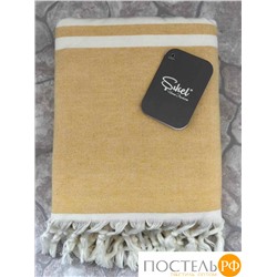 PL036/M06 Пляжное полотенце пештемаль 100% хлопок Sultan желтый (100*150)
