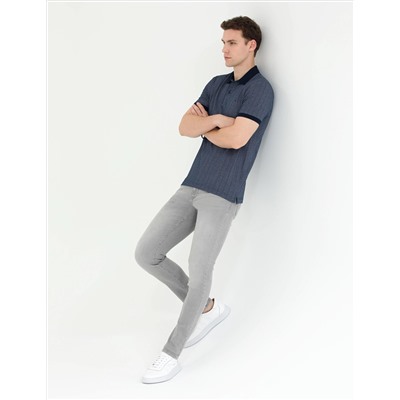 Lacivert Slim Fit Polo Yaka Tişört