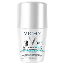 Vichy Deodorant Invisible Resist Dermo-Detranspirant 72H Roll-On 50 ml