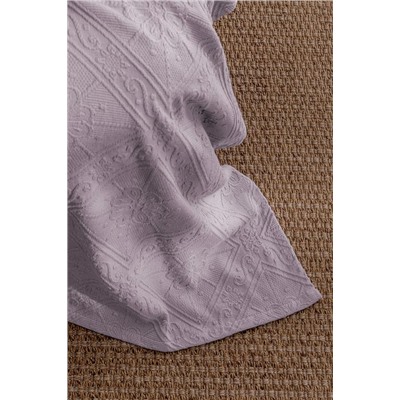 Marjolaina %100 Pamuk King Size Yatak Örtüsü - Açık Mürdüm