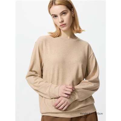 Soft Knit Fleece Crew Neck T-Shirt