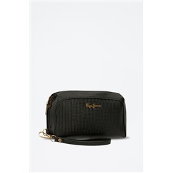 Bolso de mano de piel Lena Negro