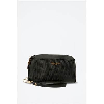Bolso de mano de piel Lena Negro