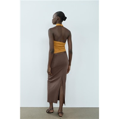 DRAPED STRETCH TOP