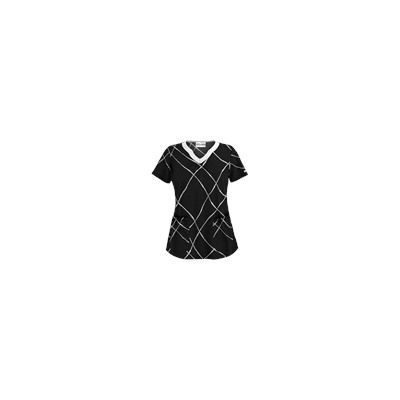 UA Pearls of Wisdom Black Scrub Top