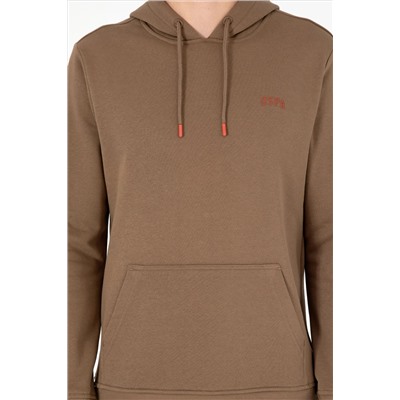 Erkek Haki Basic Sweatshirt
