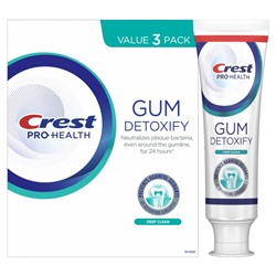 Crest Pro-Health Gum Detoxify Deep Clean Toothpaste 4.8 oz Pack of 3 - Anticavity, Antibacterial Flouride Toothpaste, Clinically Proven, Gum and Enamel Protection, Plaque Control