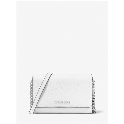 MICHAEL MICHAEL KORS Jet Set Travel Medium Pebbled Leather Convertible Crossbody Bag