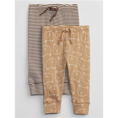 Baby Print Pull-On Pants (2-Pack)