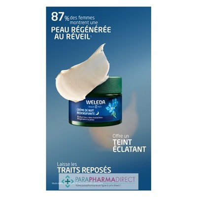 Weleda Crème de Nuit Redensifiante Gentiane Bleue et Edelweiss BIO 40ml