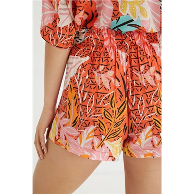 Pantalón corto pijama cintura elástica