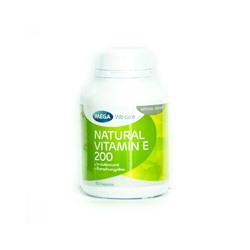 Витамин Е We Care от Mega 60 капсул / Mega We Care Natural Vitamin E 200 60 capsules