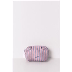 Neceser pequeño acolchado rayas strass