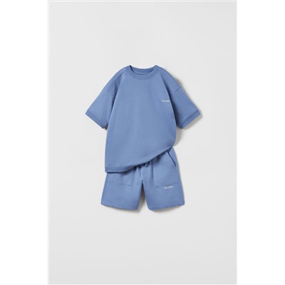 CONJUNTO FELPA TEXTO BORDADO