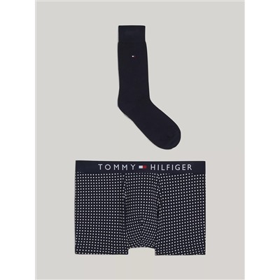 Tommy Print Trunk and Sock Set 2-Piece
