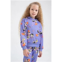 Defacto Kız Çocuk Powerpuff Girls Kapüşonlu Desenli Sweatshirt Y8490A622WN