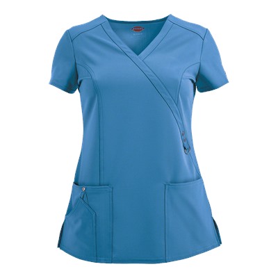 Dickies Xtreme STRETCH Scrubs Contemporary Fit Mock Wrap Top