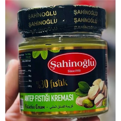 Паста из фисташек "Sahinoglu" 220 гр (стекло) 1/6