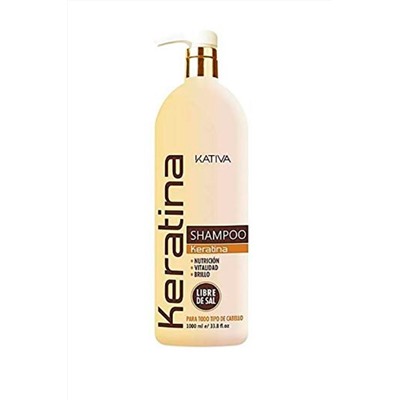 Champú nutritivo queratina - Para cabello seco y apagado - 1 l