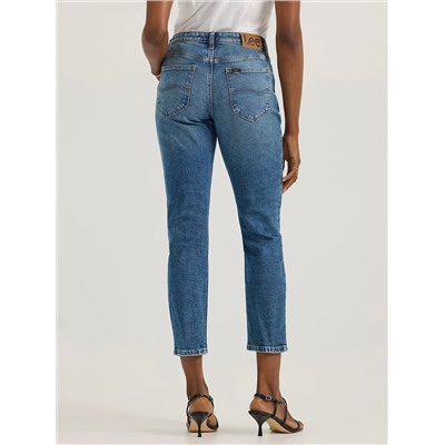 Women's Slim Straight Button-Fly Ankle Jean