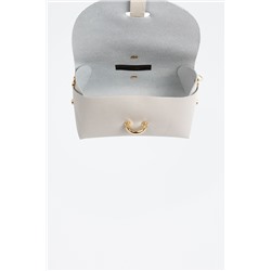 Bandolera de piel Gris claro - Firenze Artegiani