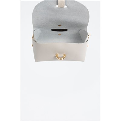 Bandolera de piel Gris claro - Firenze Artegiani
