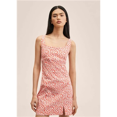 Vestido abertura  -  Mujer | MANGO OUTLET España