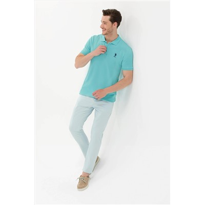 Erkek Mint Basic Polo Yaka Tişört