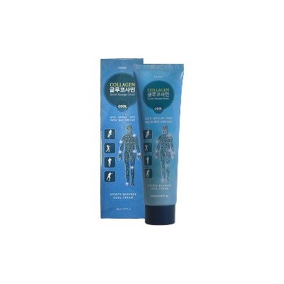 Collagen Glucosamine Sports Massage Cream COOL Охлаждающий массажный крем