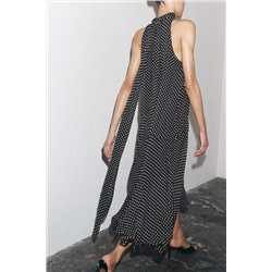 ZW COLLECTION HALTER POLKA DOT DRESS