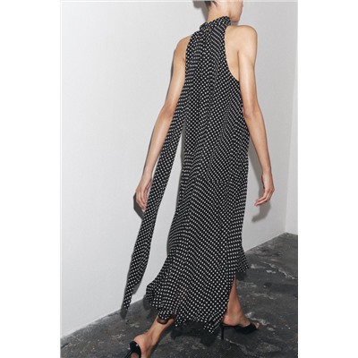 ZW COLLECTION HALTER POLKA DOT DRESS